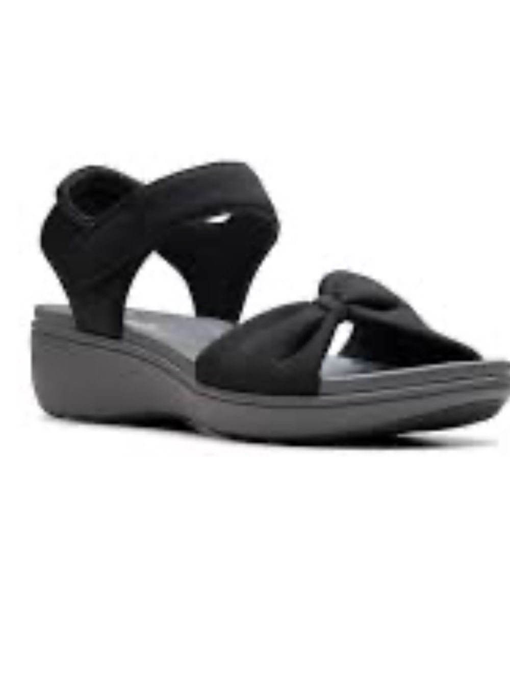 Clarks Breeze Rae Sara Ankle Strap black cushioned Sandals Women’s Size 7.5 NEW